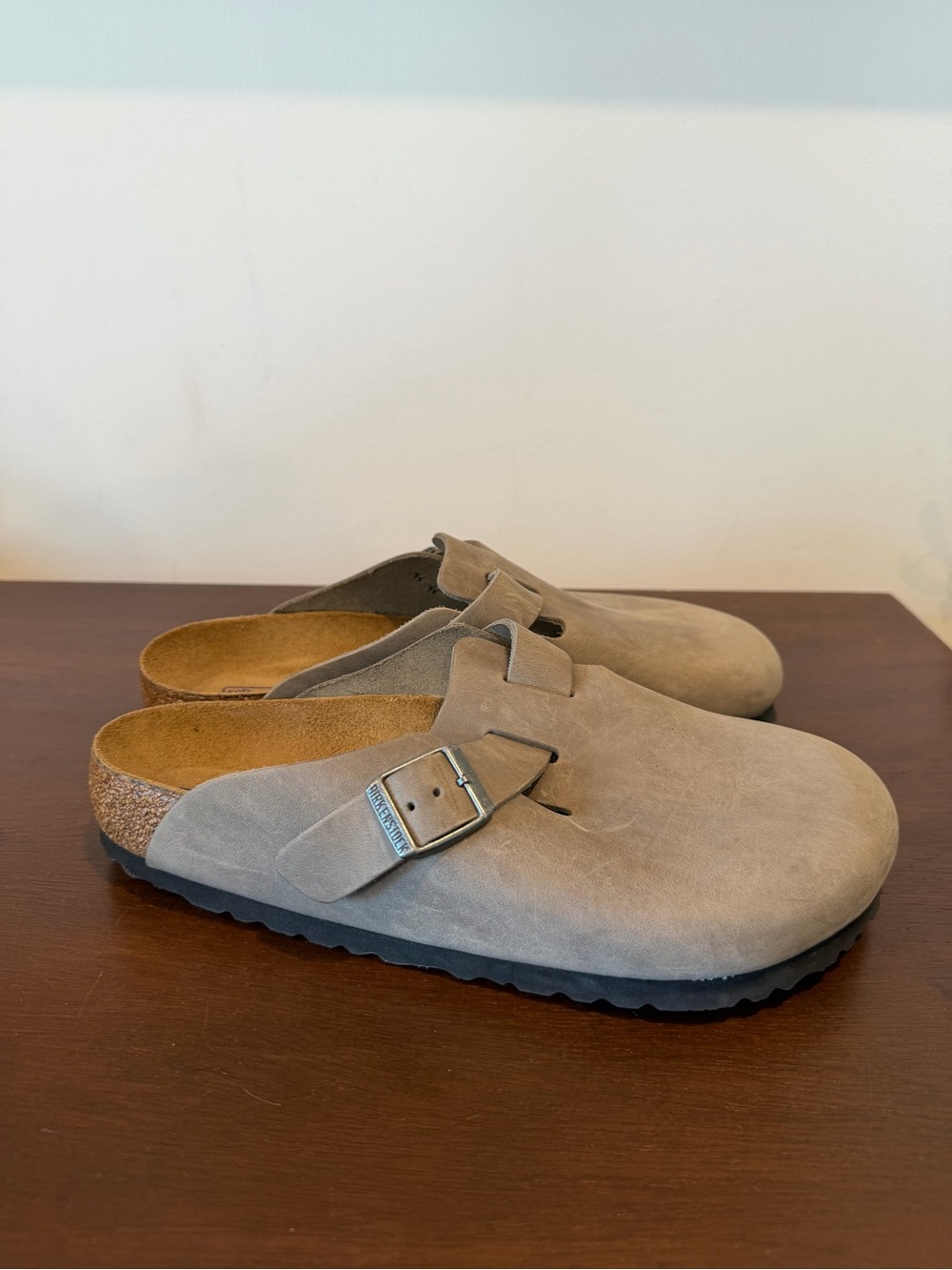 Birkenstock Boston Clogs Leather Size 39 - Picture 2 of 14